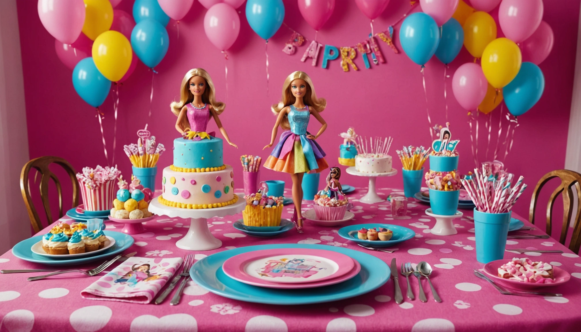deco anniversaire barbie