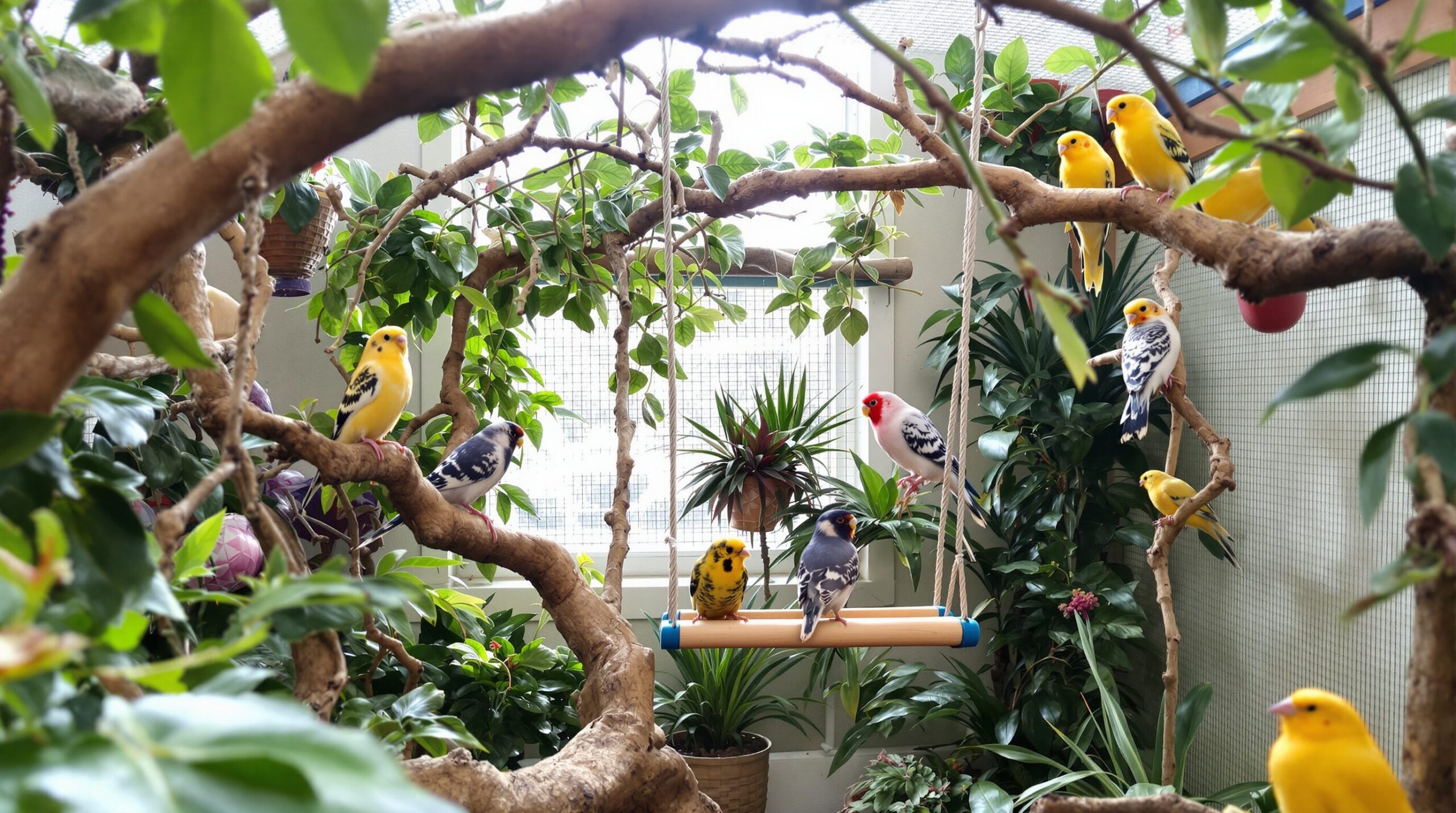 welche vögel kann man zusammen in einer voliere halten
