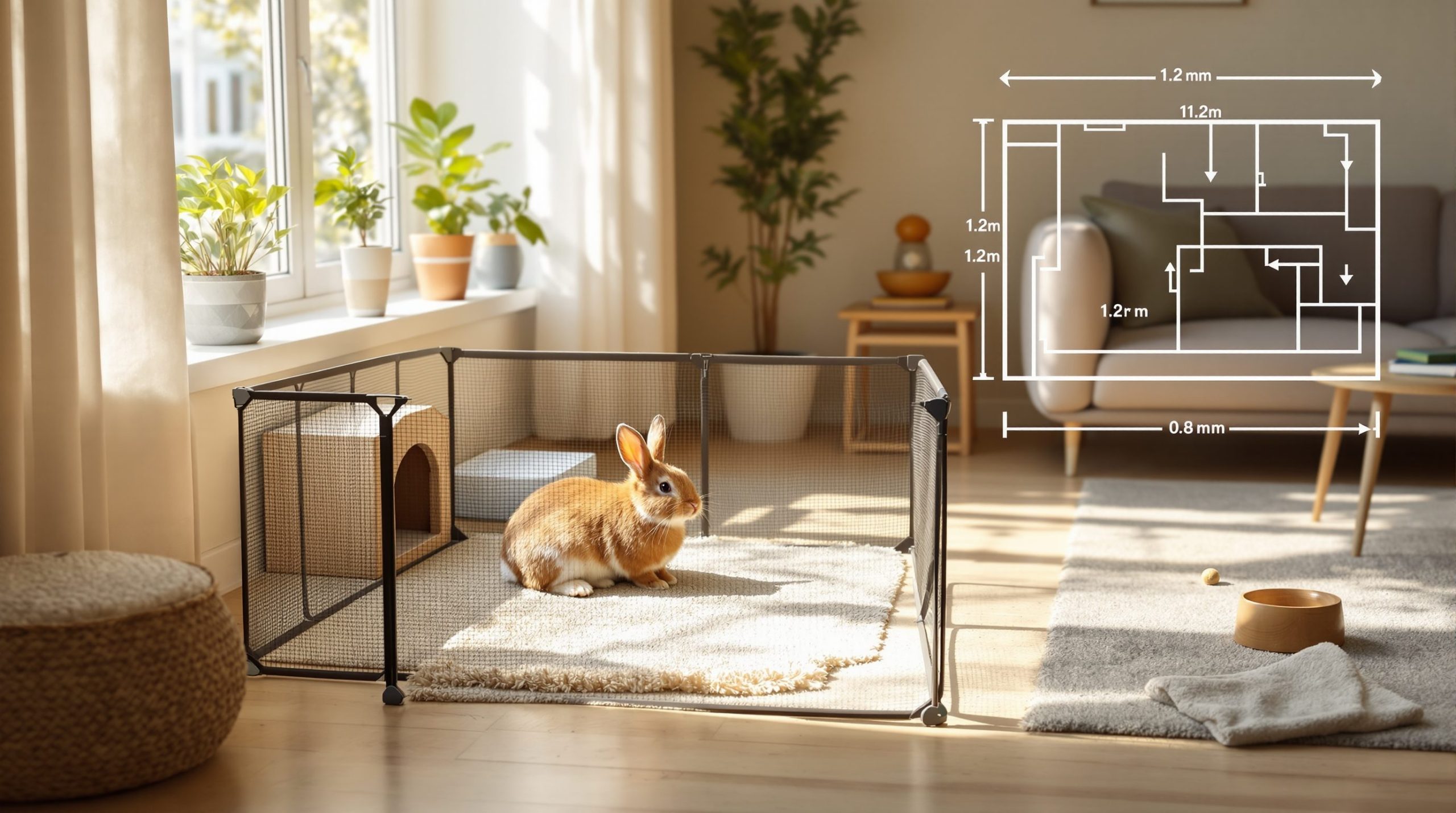 wie viel platz brauchen kaninchen